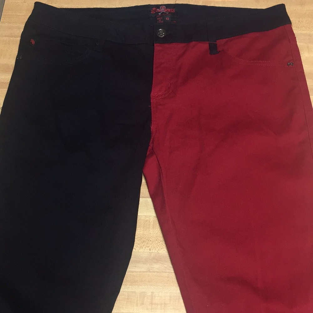 Half and Half pants Royal Bones Hot Topic